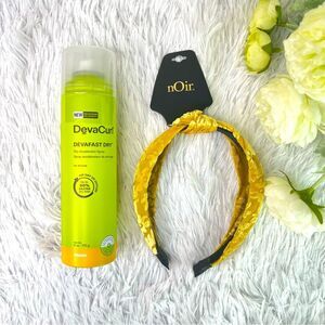 New DevaCurl Devafast Dry Accelerator Spray & Noir Headband Women’s Hair